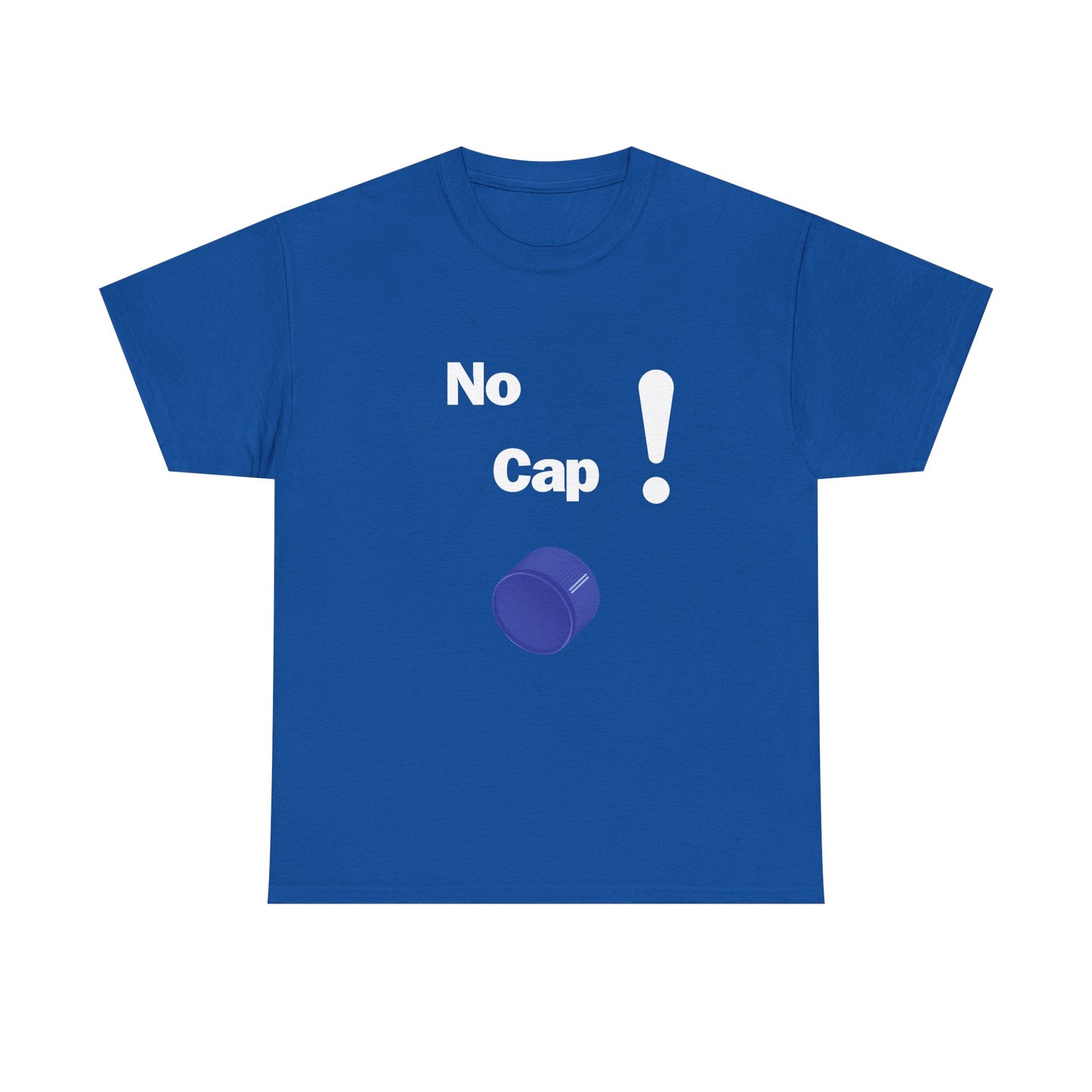 No Cap Unisex Heavy Cotton Tee White Words