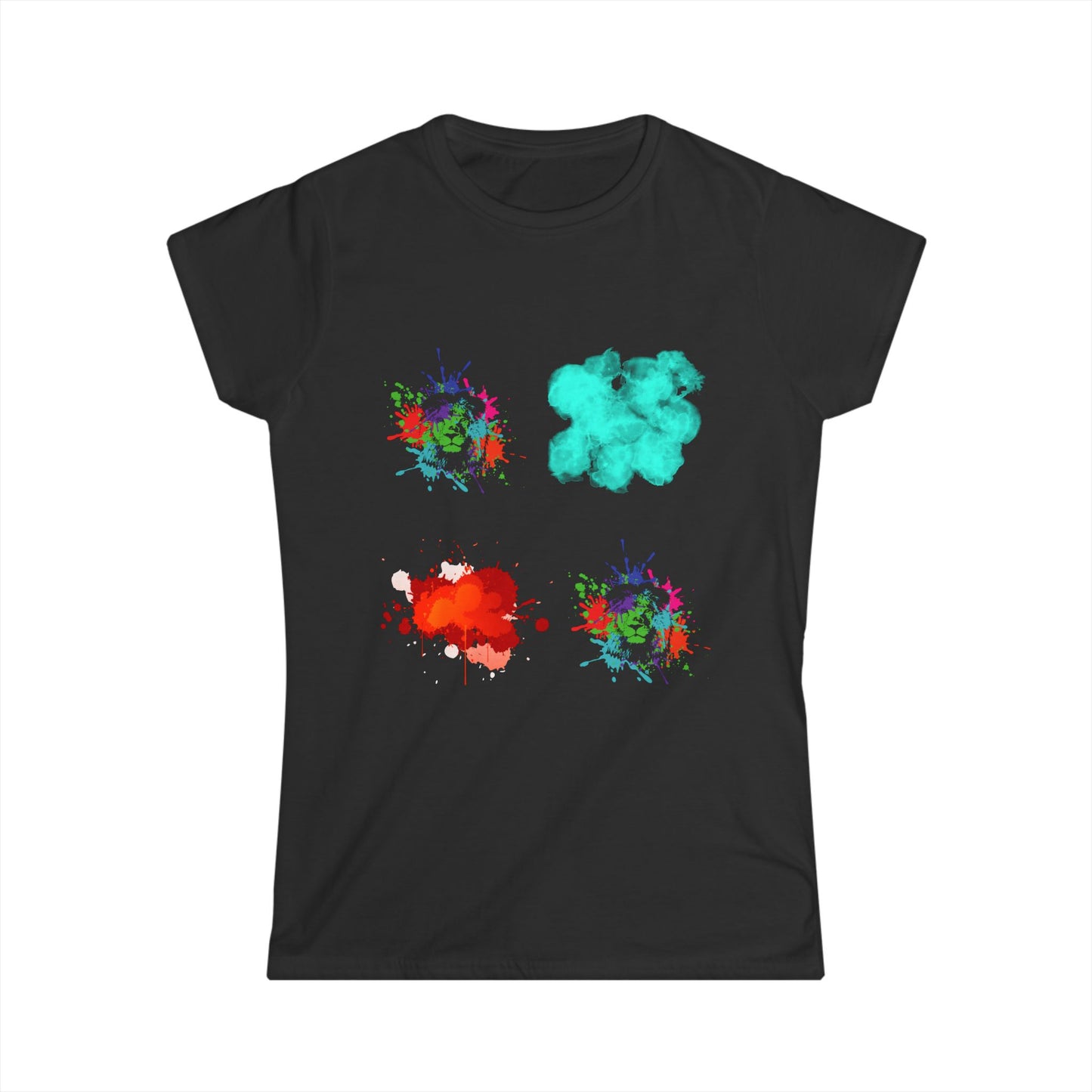 Women's Softstyle Lion Splotch Tee