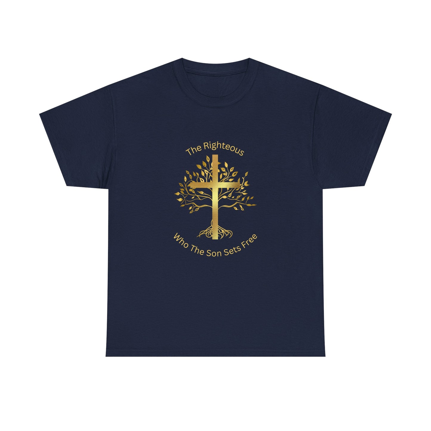 The Righteous Unisex Heavy Cotton Tee, Christian, 100% Organic Cotton