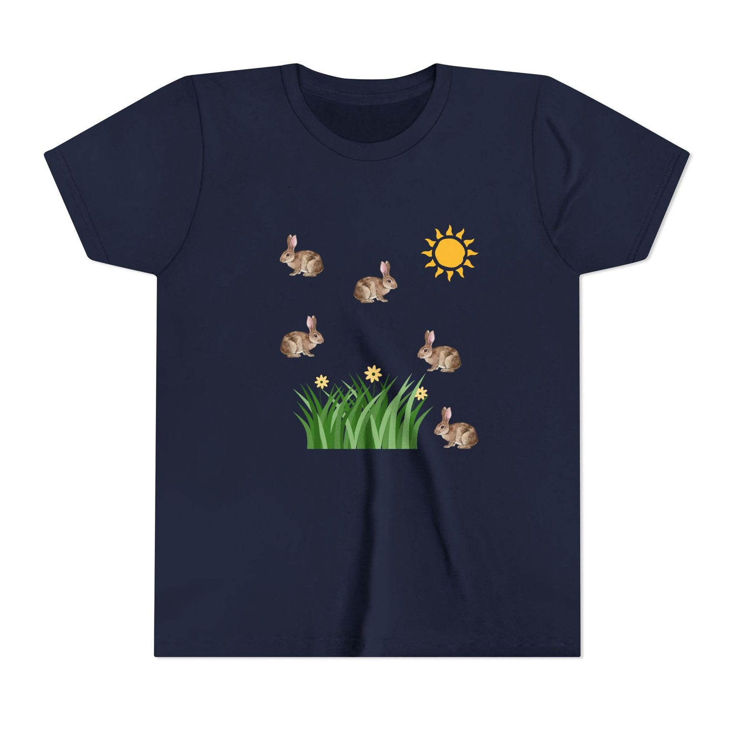 Kids Bunnies In Sun Youth Short Sleeve Tee
