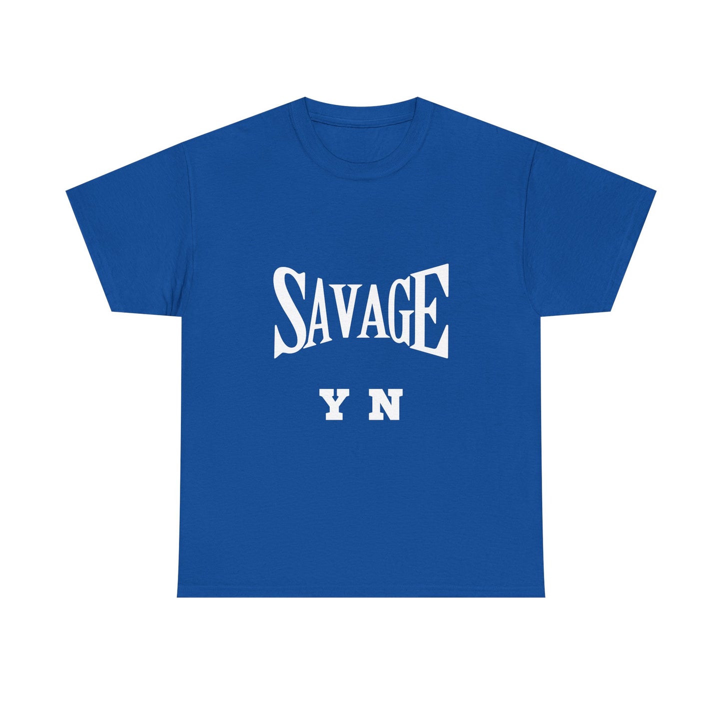 Savage YN Heavy Cotton Tee - Bold Statement Tee for Trendsetters