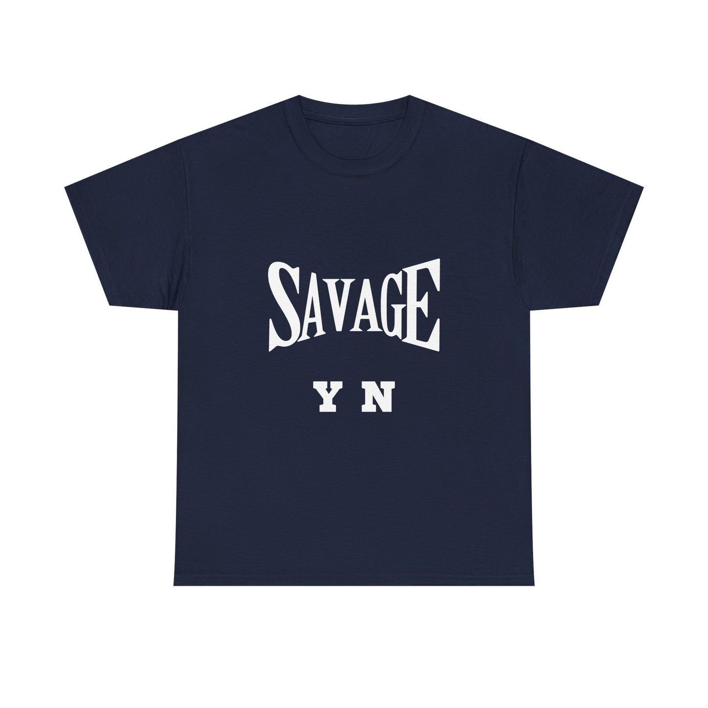 Savage YN Heavy Cotton Tee - Bold Statement Tee for Trendsetters