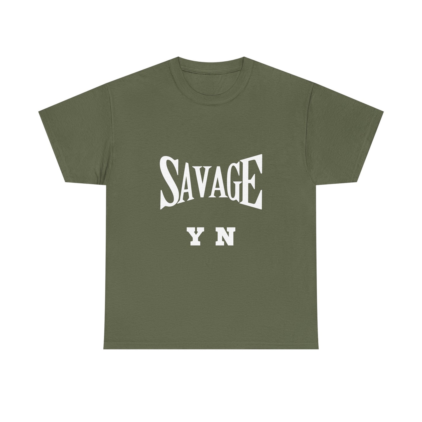 Savage YN Heavy Cotton Tee - Bold Statement Tee for Trendsetters