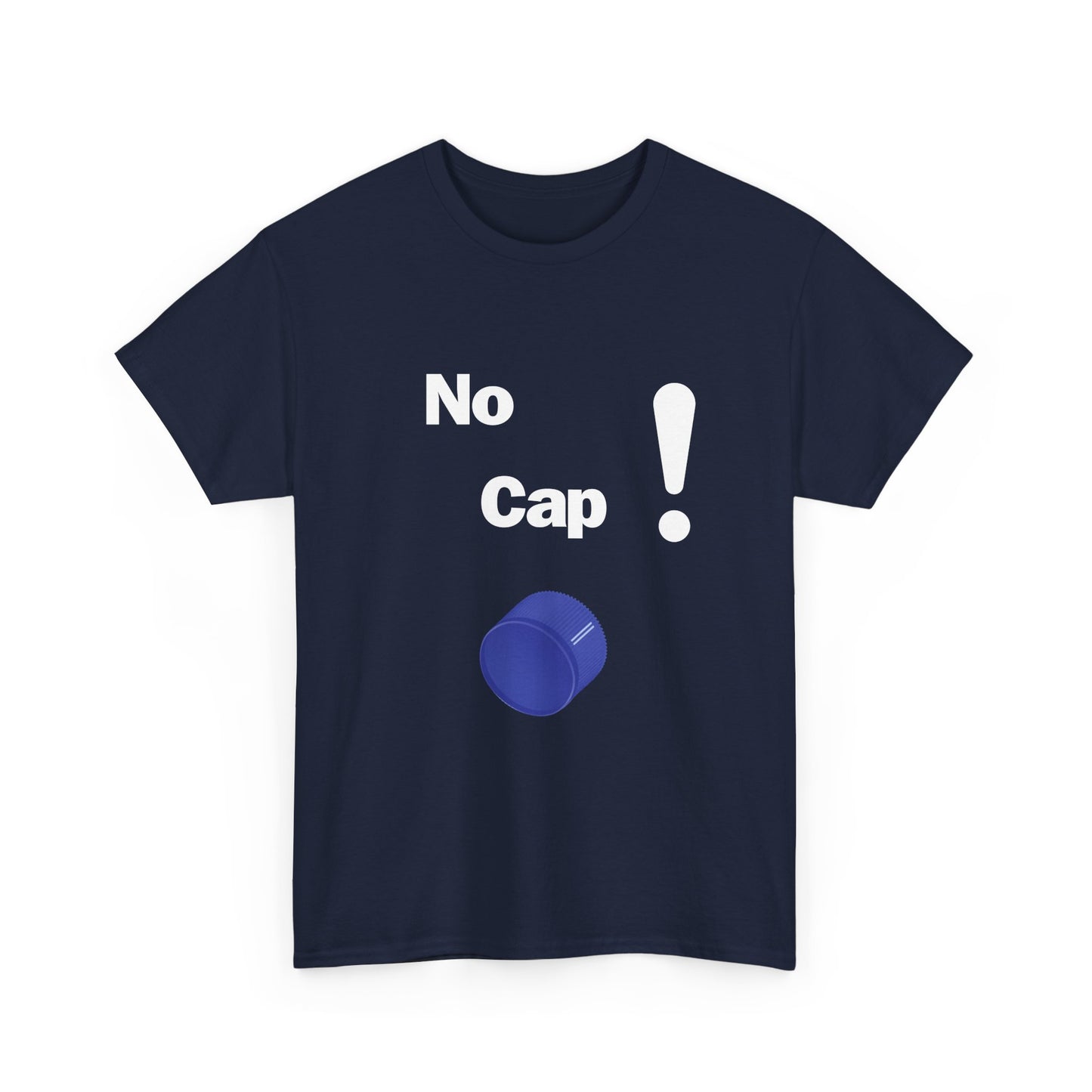 No Cap Unisex Heavy Cotton Tee White Words