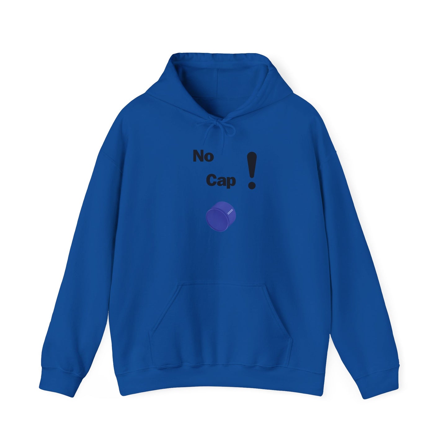 No Cap Black Words Unisex Heavy Blend™ Hooded Sweatshirt