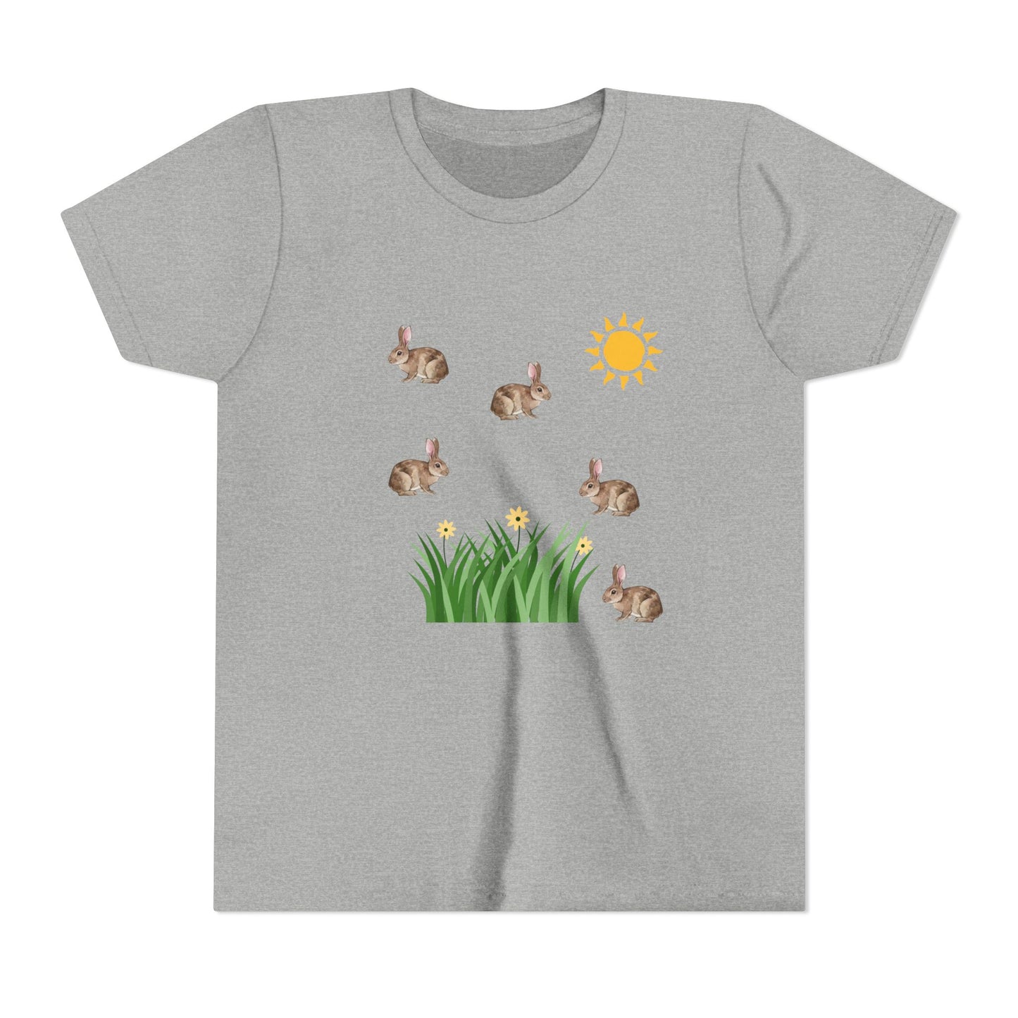 Kids Bunnies In Sun Youth Short Sleeve Tee