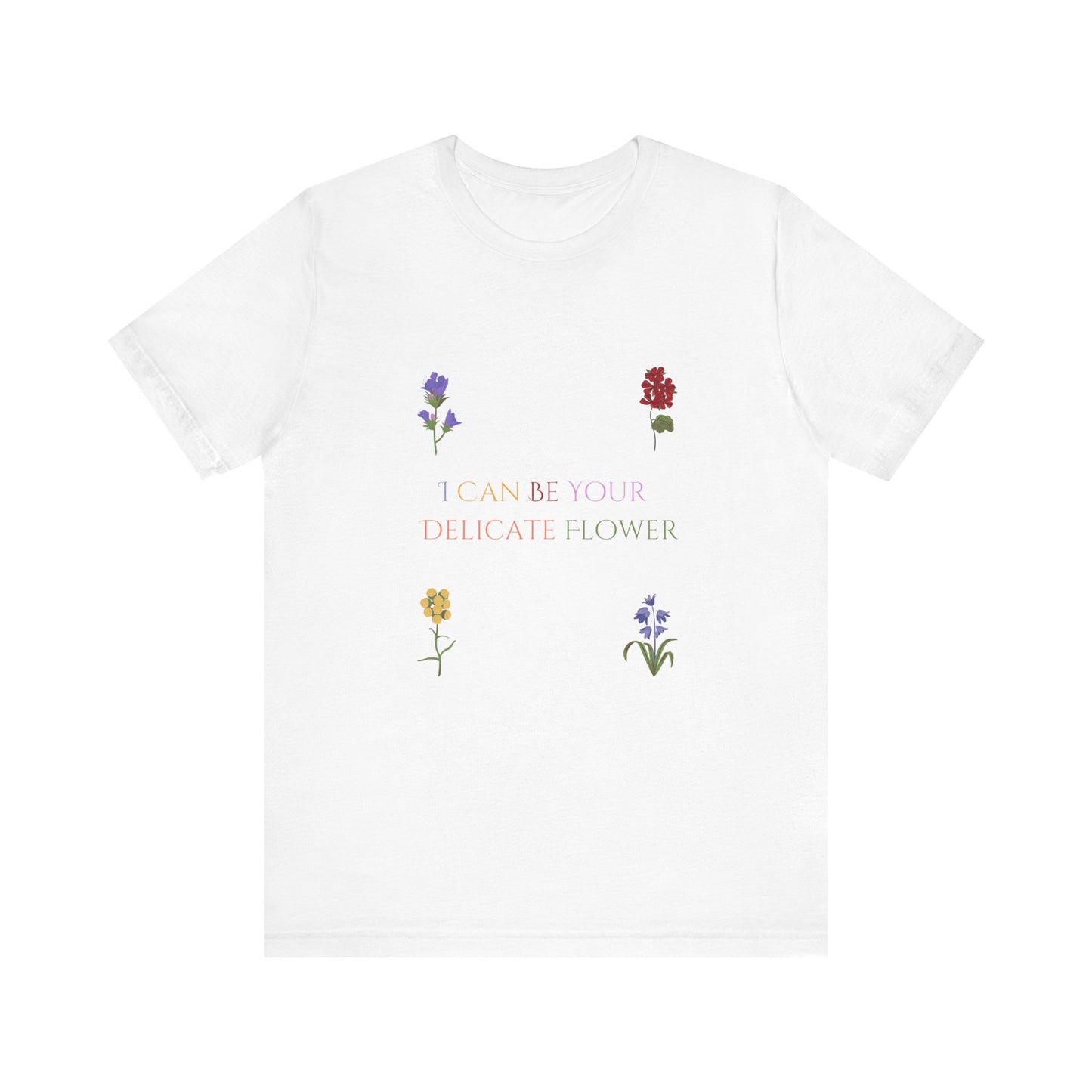 Floral T-Shirt - Delicate Flower Graphic Tee