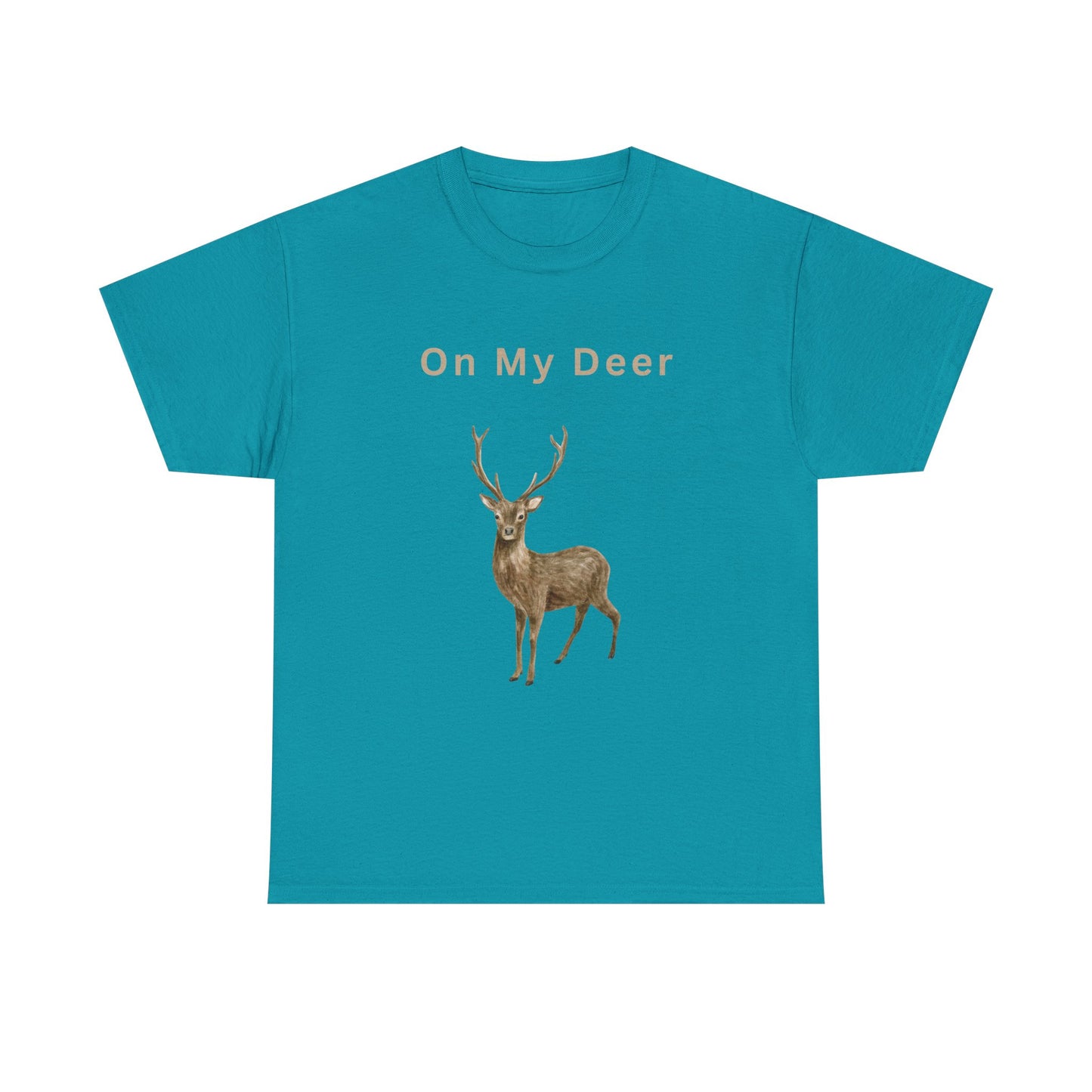 On My Deer Men's Heavy Cotton Tee