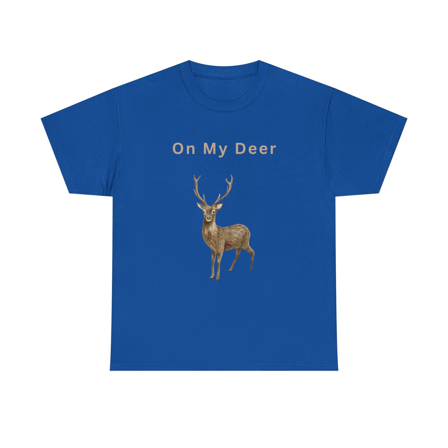 On My Deer Men's Heavy Cotton Tee