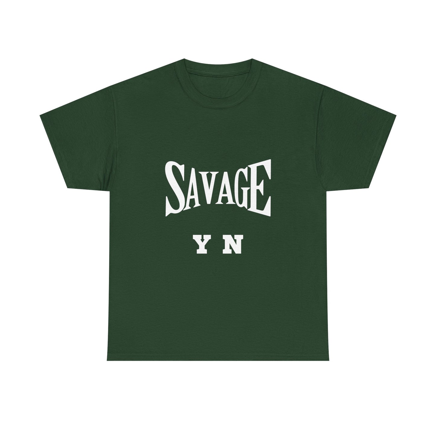Savage YN Heavy Cotton Tee - Bold Statement Tee for Trendsetters