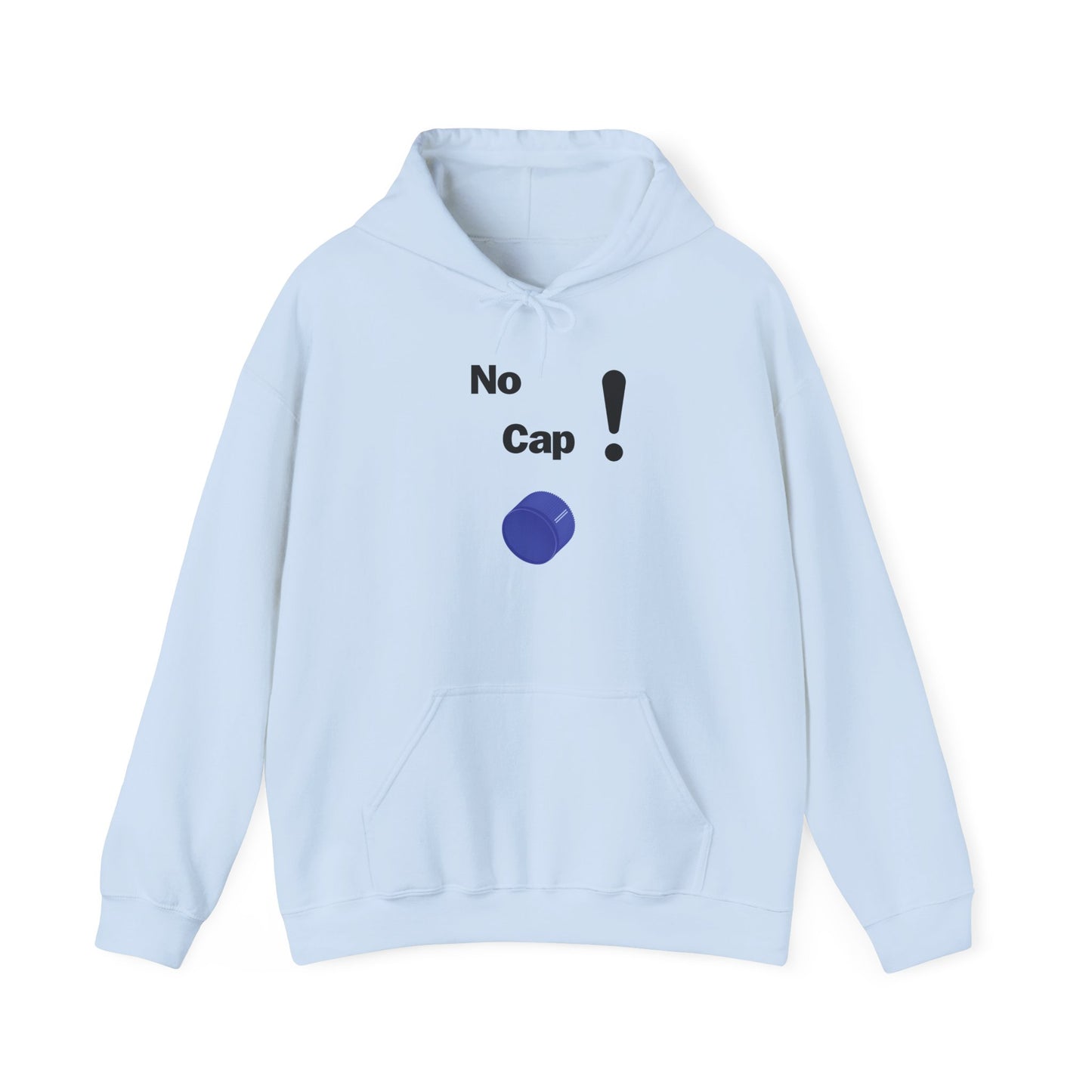 No Cap Black Words Unisex Heavy Blend™ Hooded Sweatshirt