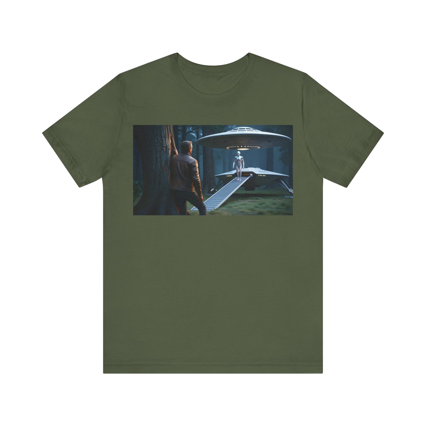 Futuristic Sci-Fi Unisex Tee - Graphic Short Sleeve Shirt