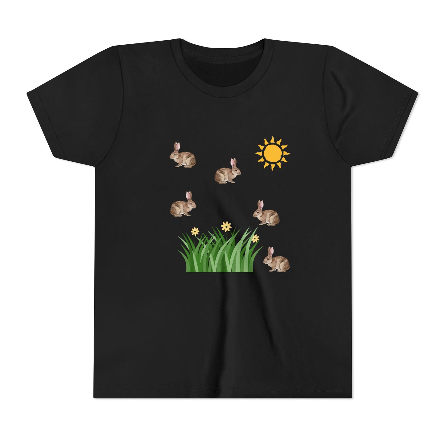 Kids Bunnies In Sun Youth Short Sleeve Tee