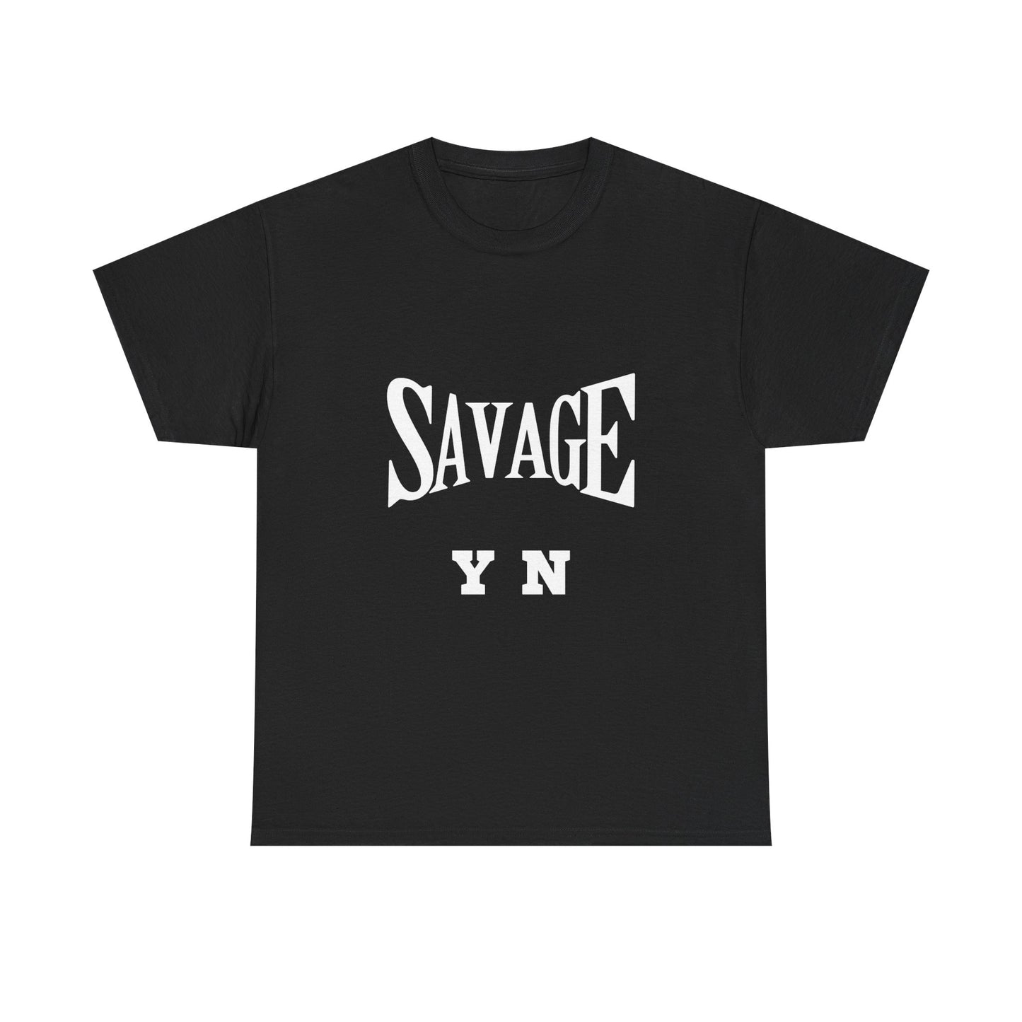 Savage YN Heavy Cotton Tee - Bold Statement Tee for Trendsetters