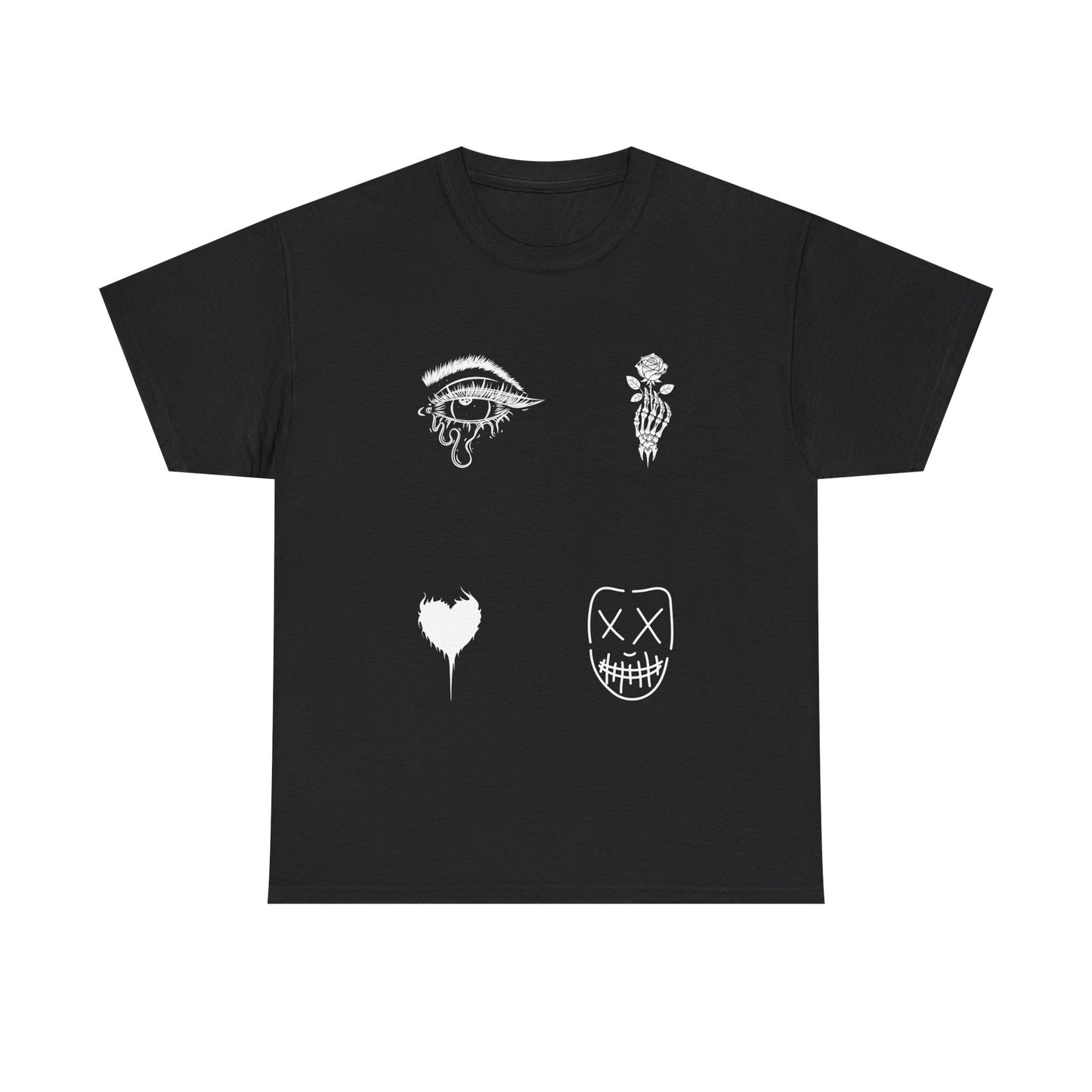 Gothic Graphic Unisex Heavy Cotton Mens Tee - Eye & Skull Designs