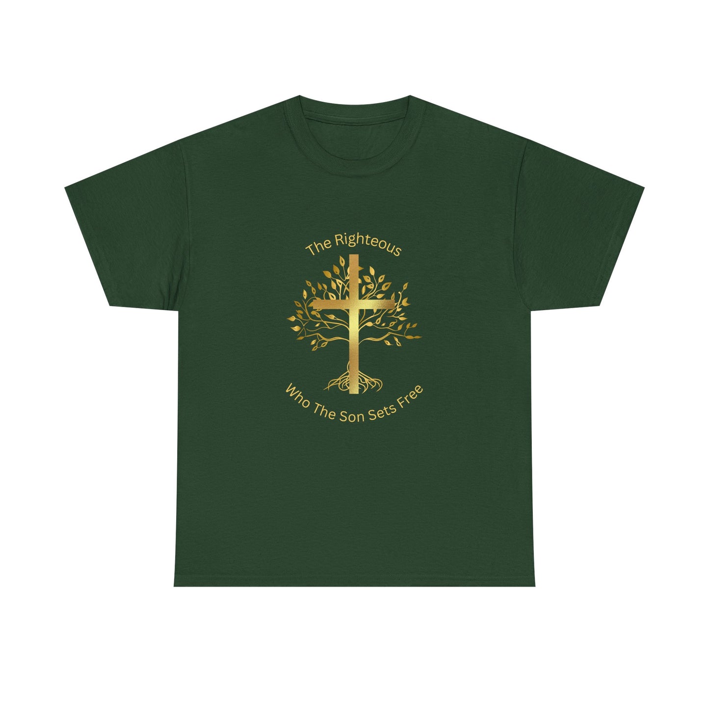 The Righteous Unisex Heavy Cotton Tee, Christian, 100% Organic Cotton