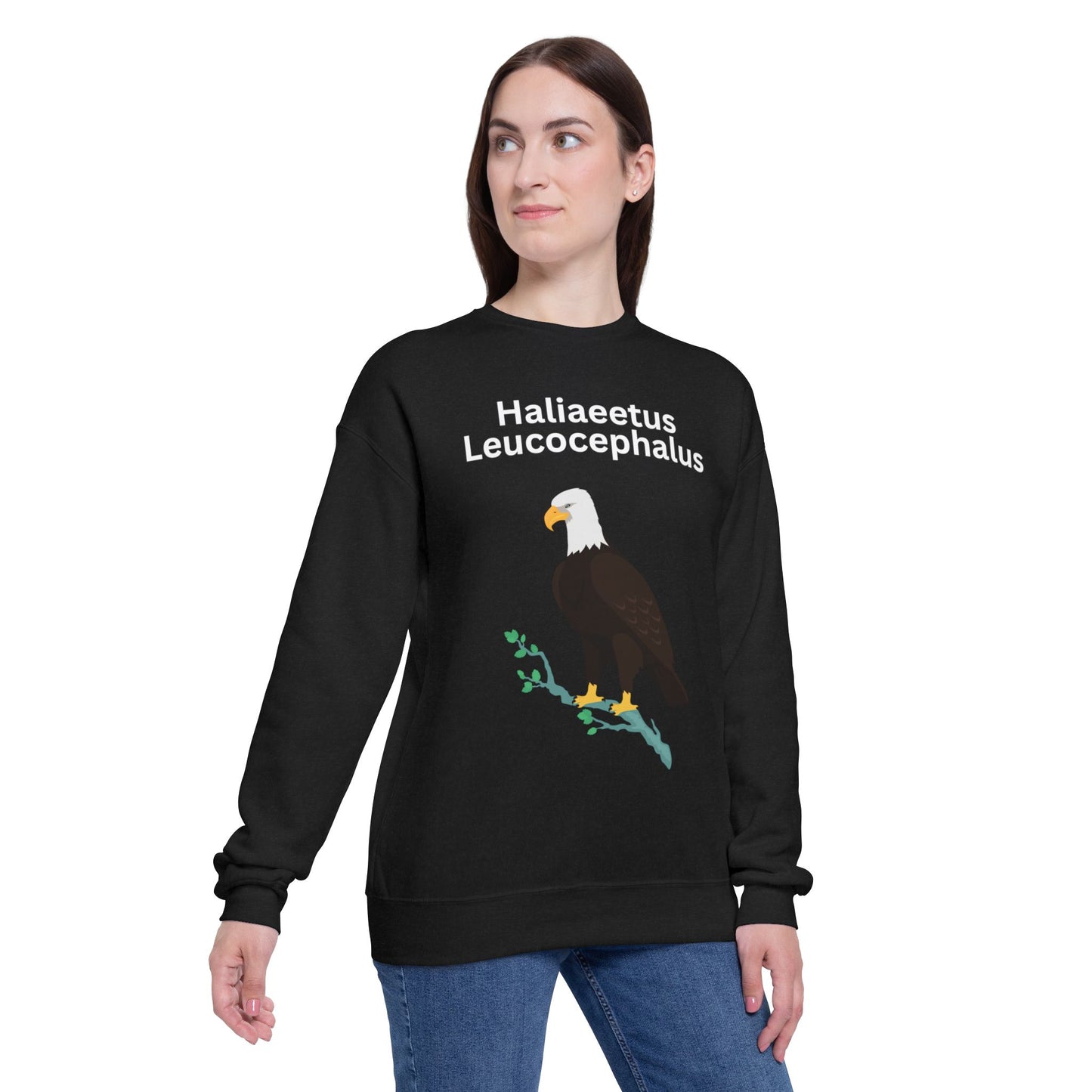 Haliaeetus Leucocephalus Unisex Drop Shoulder Sweatshirt - Eagle