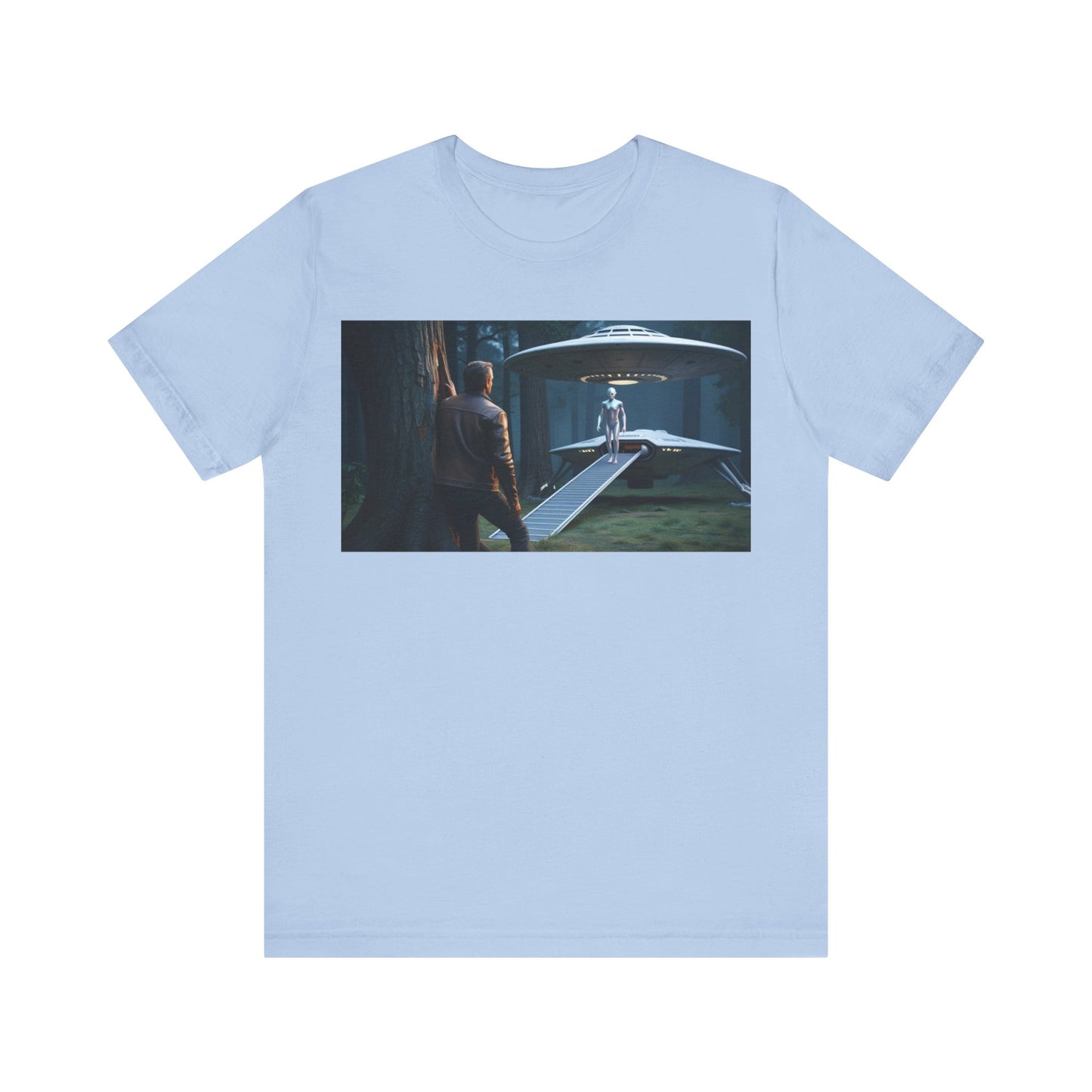 Futuristic Sci-Fi Unisex Tee - Graphic Short Sleeve Shirt