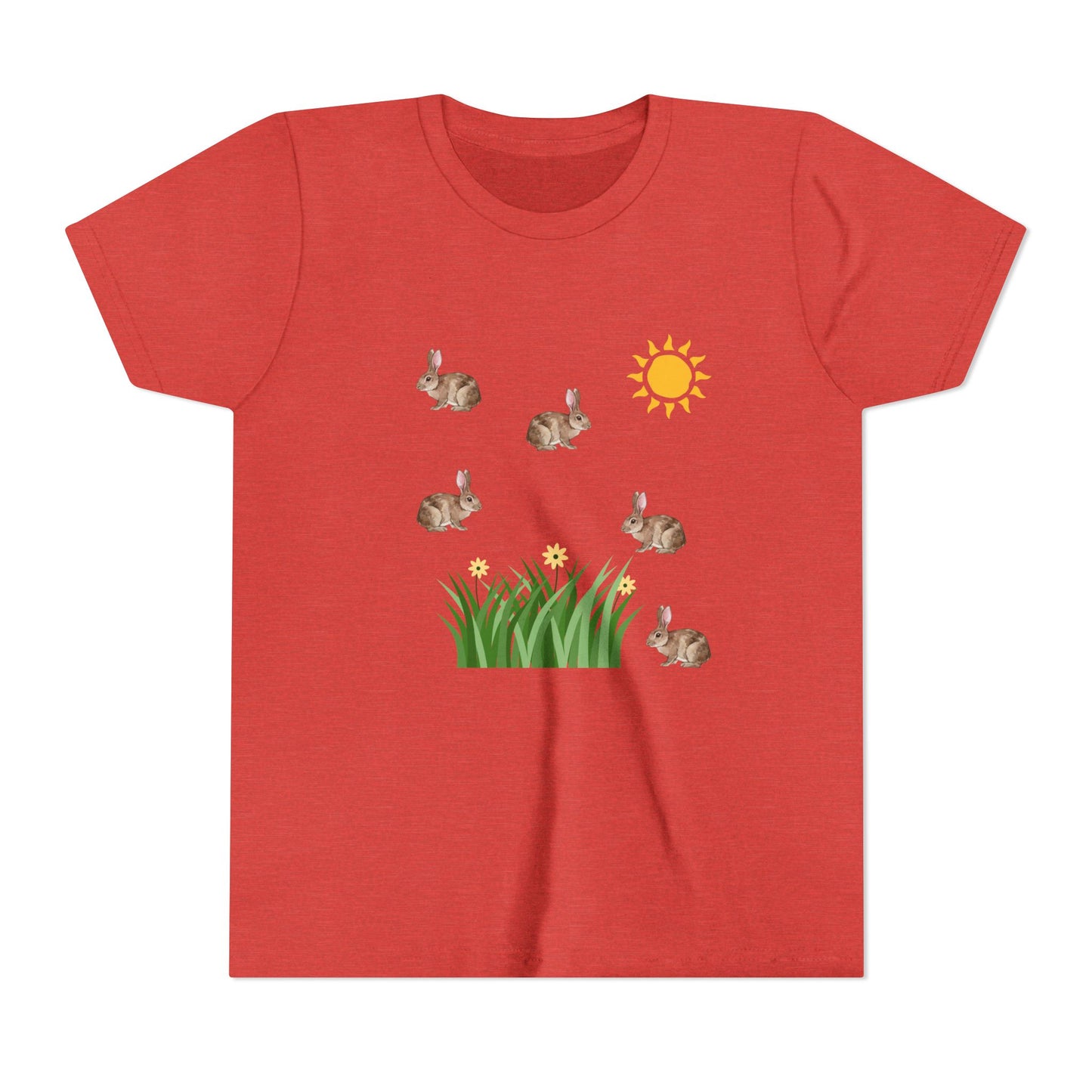 Kids Bunnies In Sun Youth Short Sleeve Tee