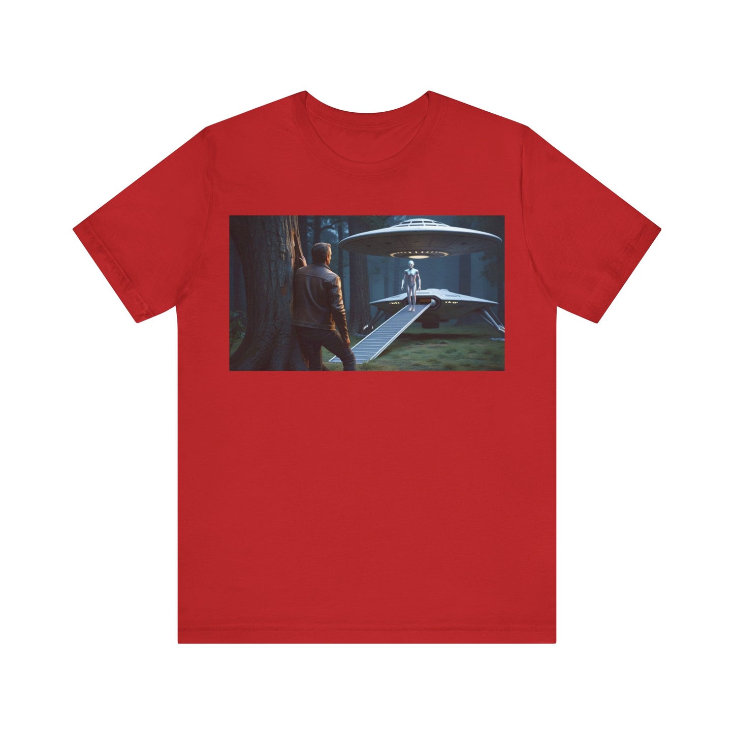Futuristic Sci-Fi Unisex Tee - Graphic Short Sleeve Shirt