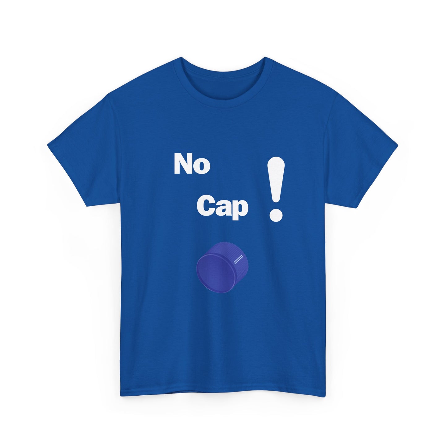 No Cap Unisex Heavy Cotton Tee White Words