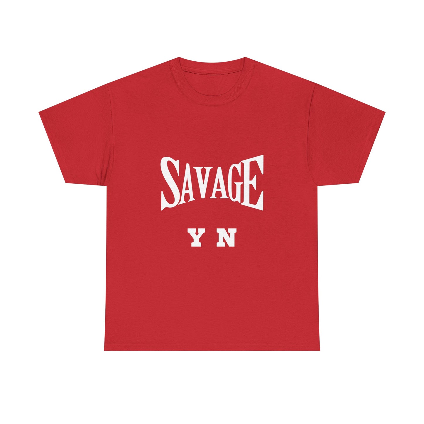 Savage YN Heavy Cotton Tee - Bold Statement Tee for Trendsetters