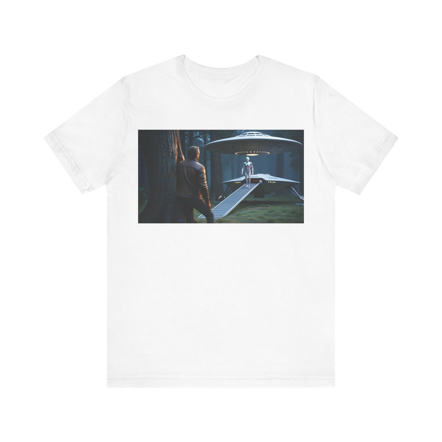 Futuristic Sci-Fi Unisex Tee - Graphic Short Sleeve Shirt