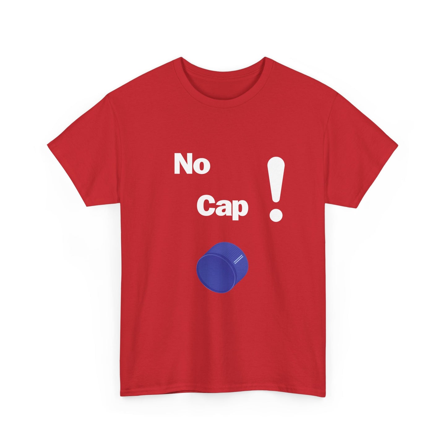 No Cap Unisex Heavy Cotton Tee White Words