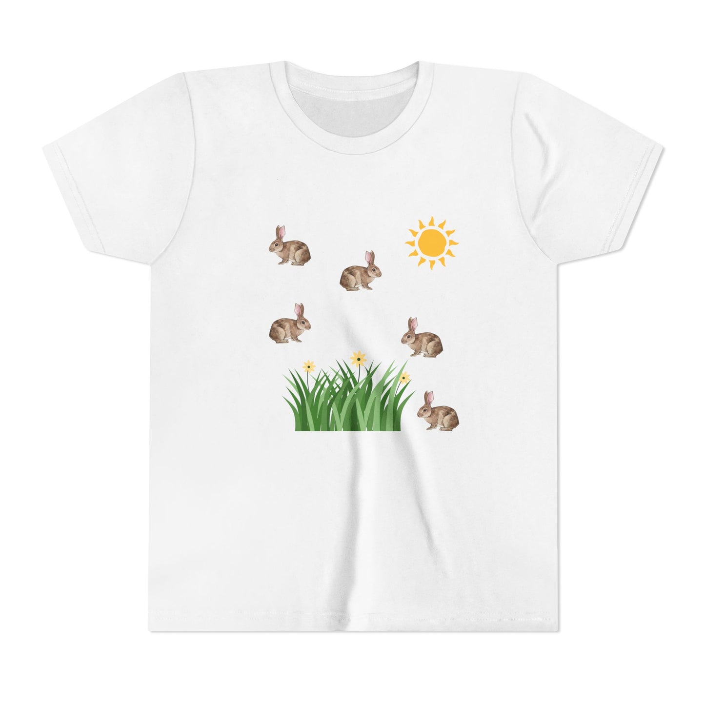 Kids Bunnies In Sun Youth Short Sleeve Tee