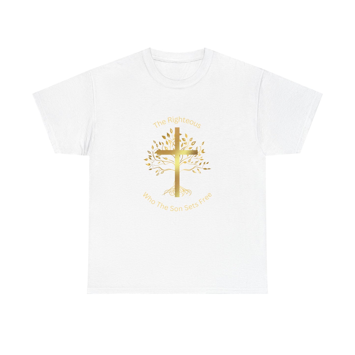 The Righteous Unisex Heavy Cotton Tee, Christian, 100% Organic Cotton