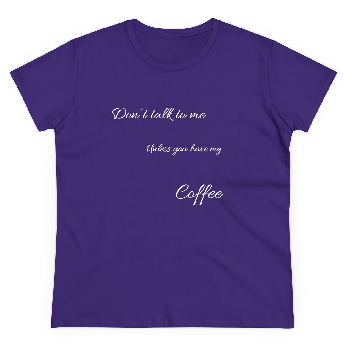 Dont Talk To Me Womens Midweight Cotton Tee, 100% Organic Cotton, Womens Comfy T-shirt