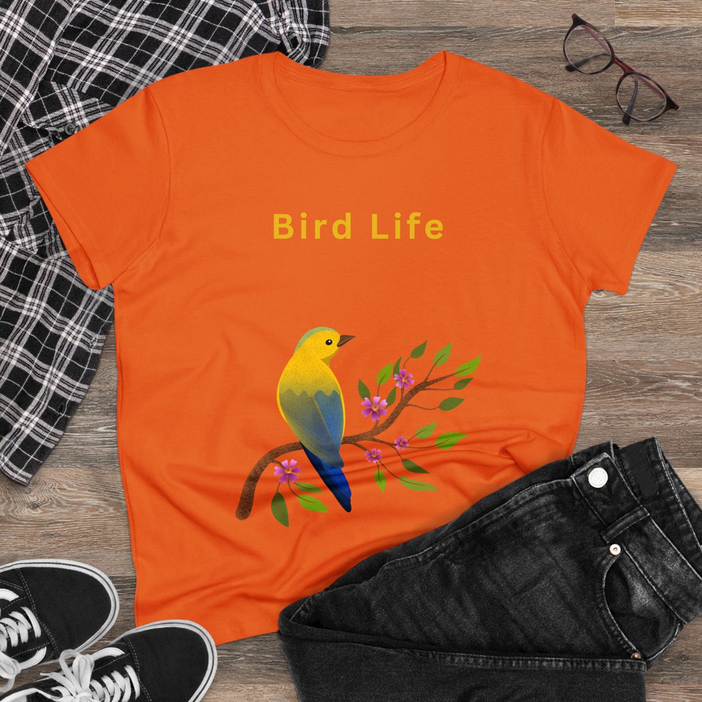 Aves 2 Women's Midweight Cotton Tee