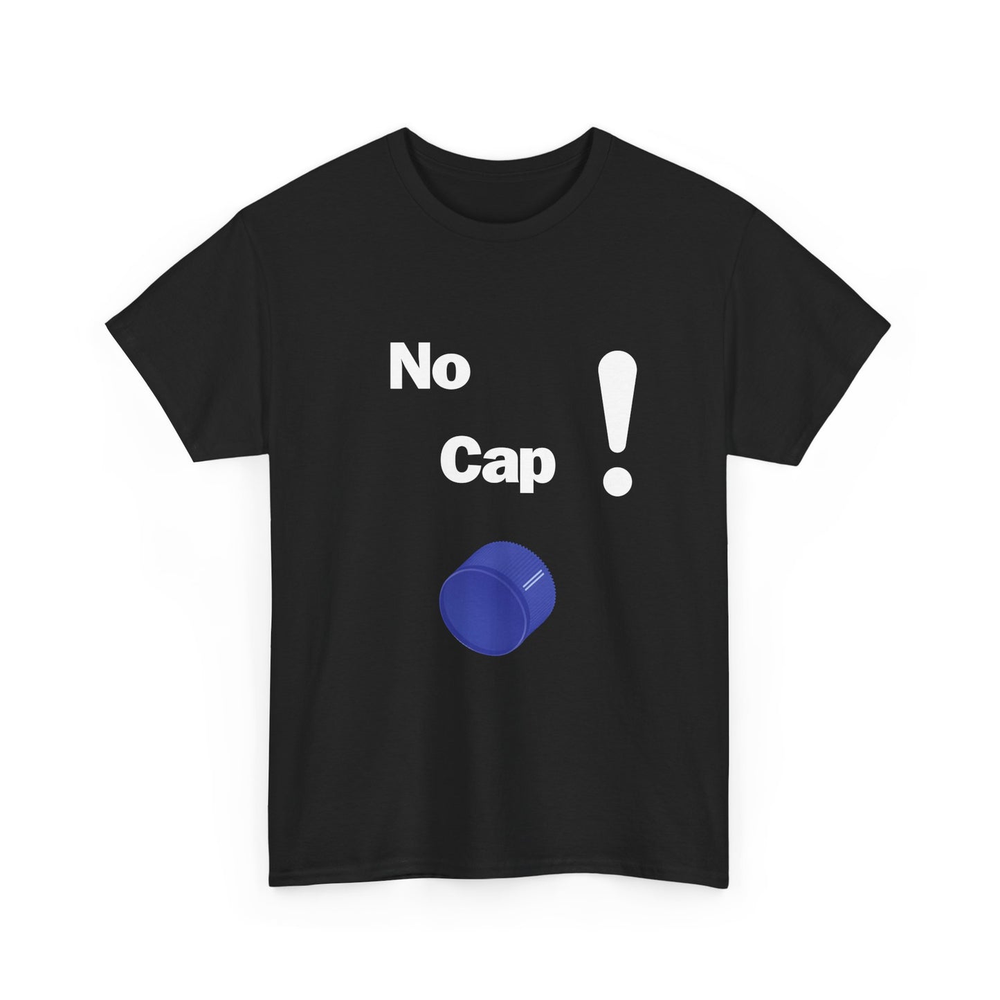 No Cap Unisex Heavy Cotton Tee White Words