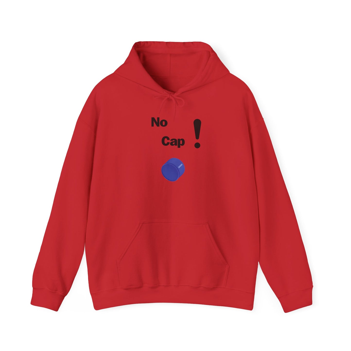 No Cap Black Words Unisex Heavy Blend™ Hooded Sweatshirt