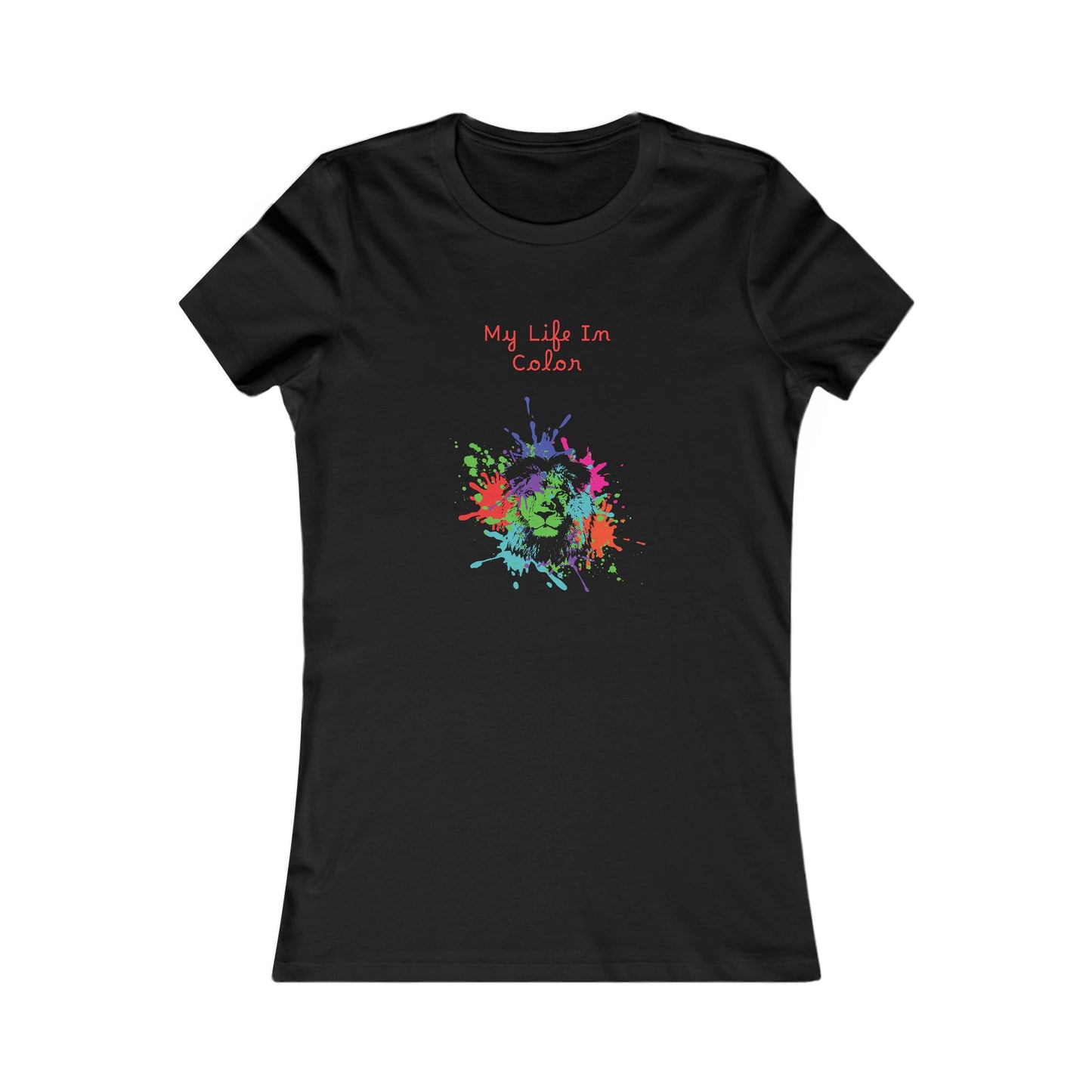 Lion Splotch Black Tee 2 Women's Favorite Tee