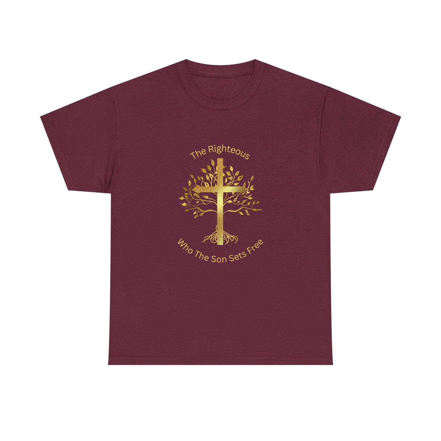 The Righteous Unisex Heavy Cotton Tee, Christian, 100% Organic Cotton