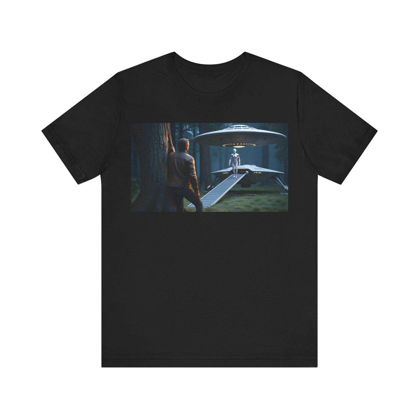 Futuristic Sci-Fi Unisex Tee - Graphic Short Sleeve Shirt