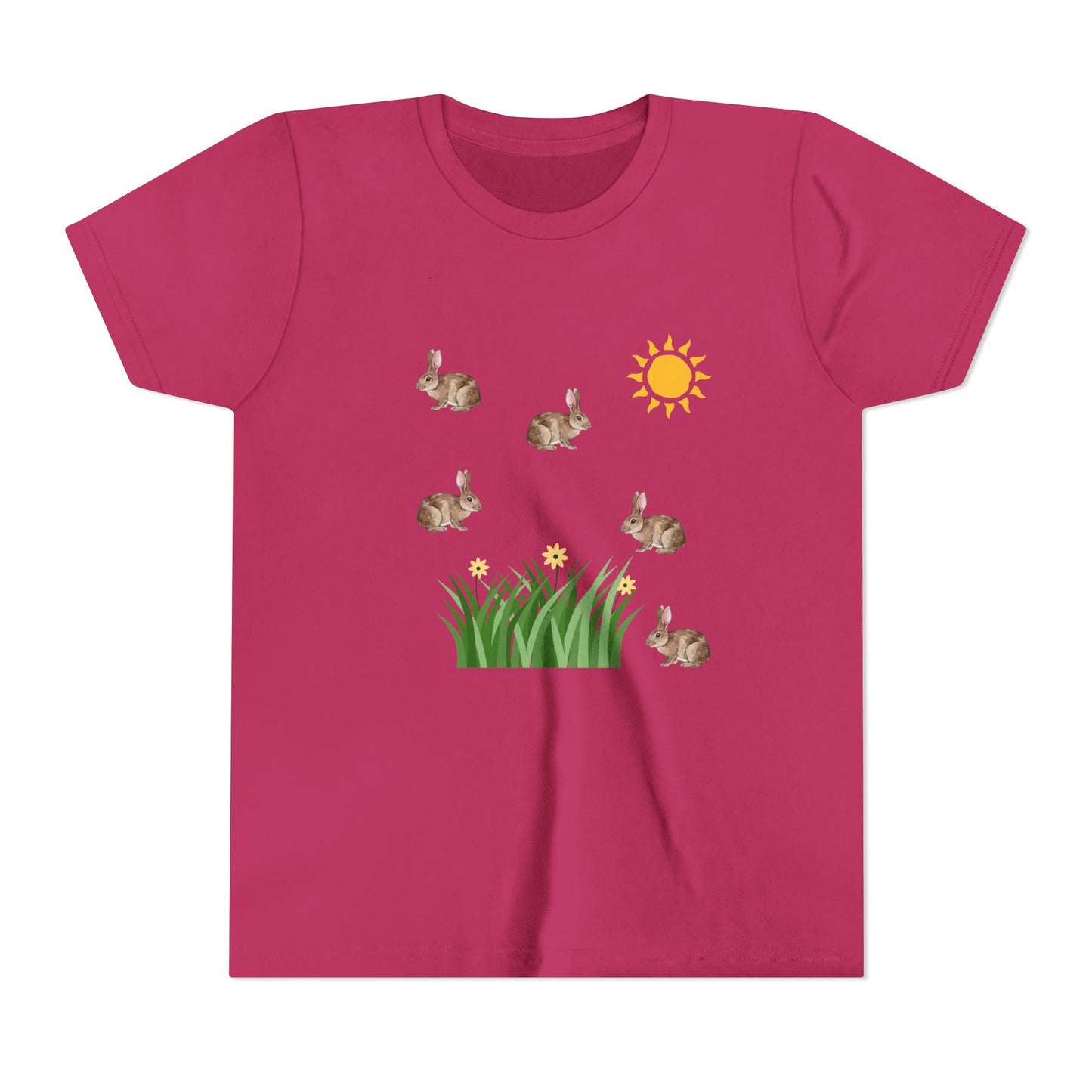 Kids Bunnies In Sun Youth Short Sleeve Tee