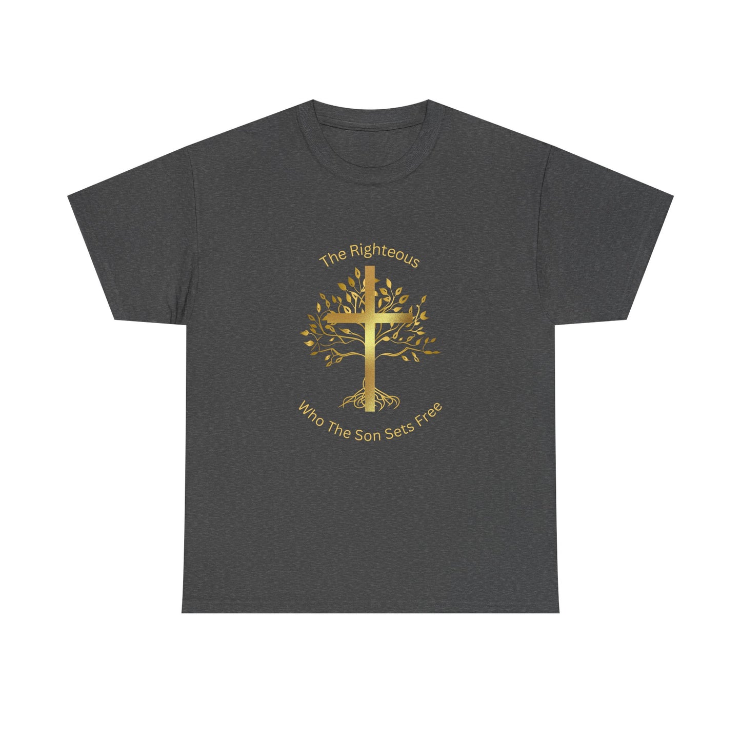 The Righteous Unisex Heavy Cotton Tee, Christian, 100% Organic Cotton