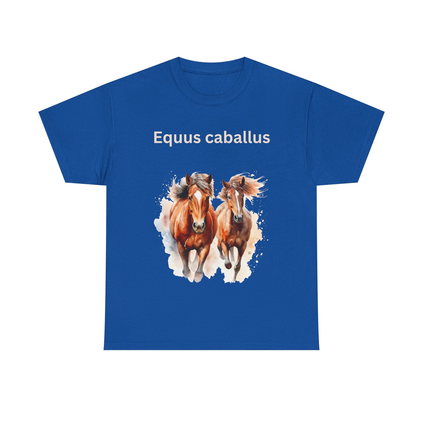 Unisex Scientific Name, Equus Caballus Unisex Heavy Cotton, Horse, 100% Organic Cotton