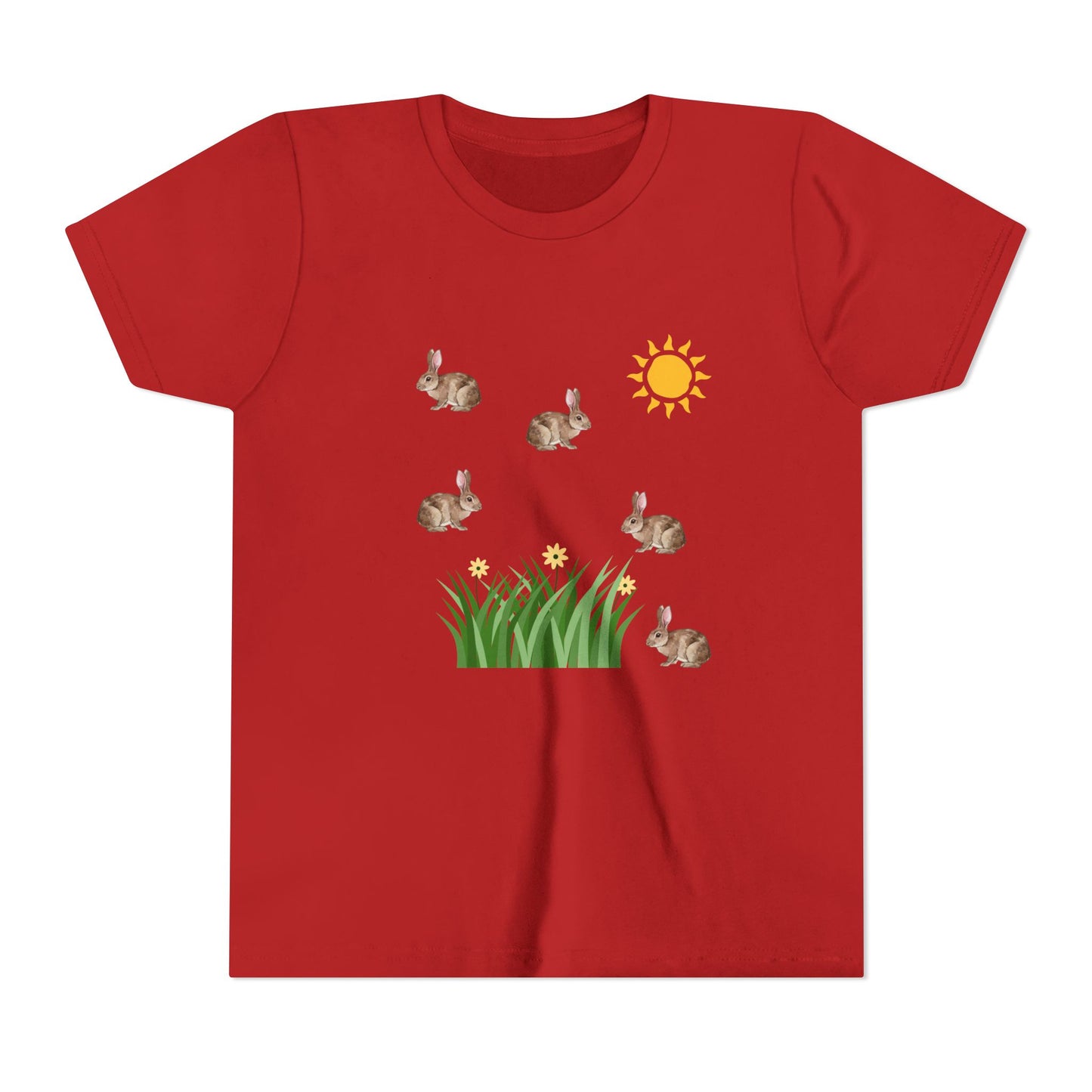 Kids Bunnies In Sun Youth Short Sleeve Tee
