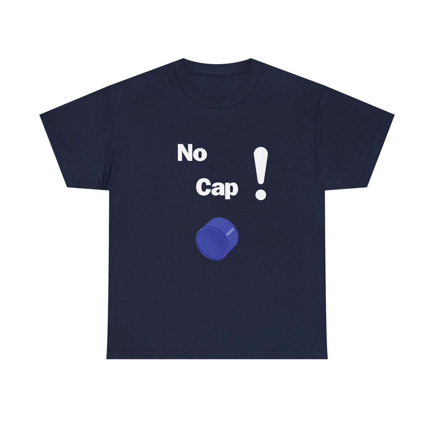 No Cap Unisex Heavy Cotton Tee White Words