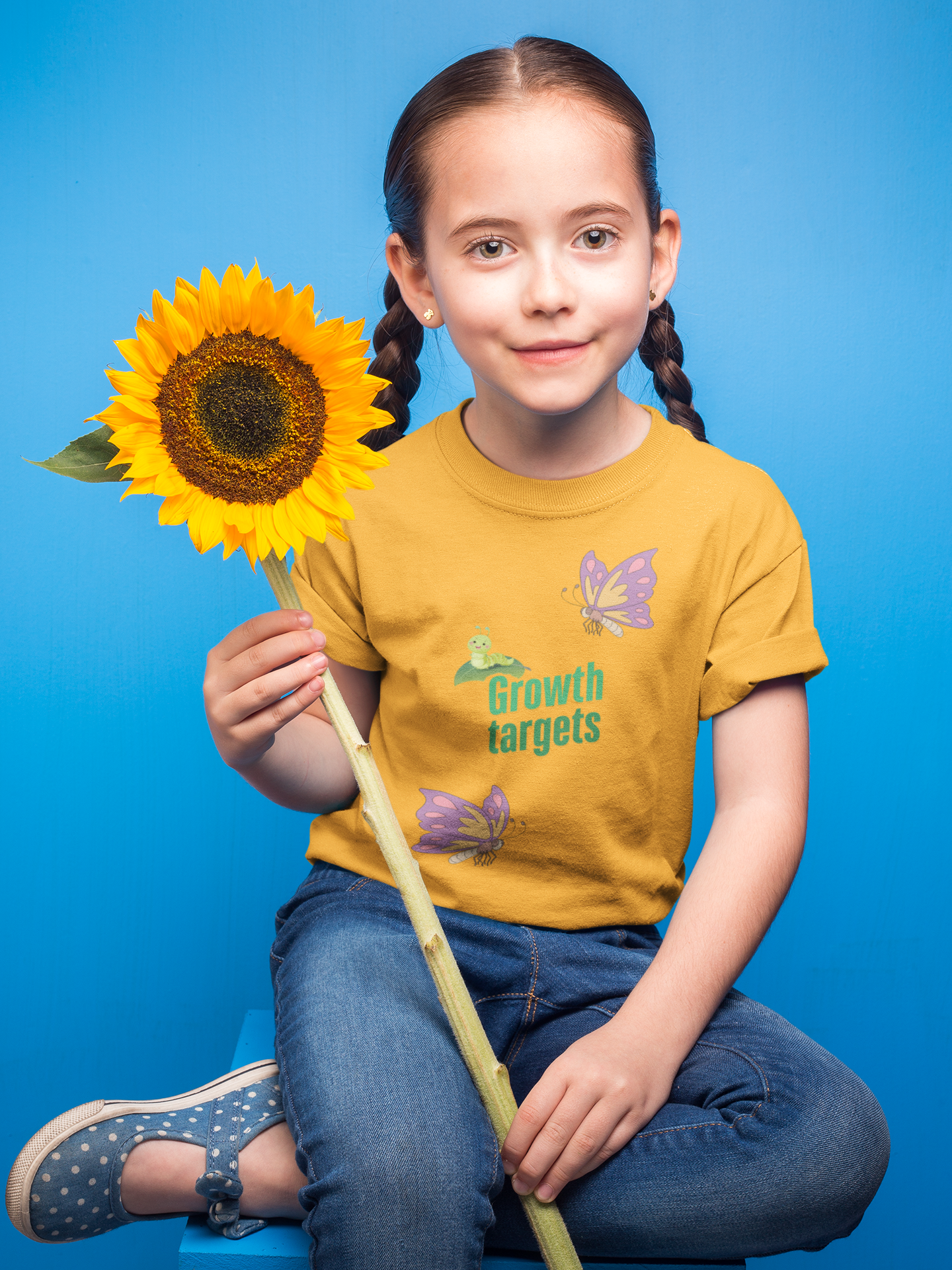 Toddler Tee - "Growth Targets" Butterfly Design