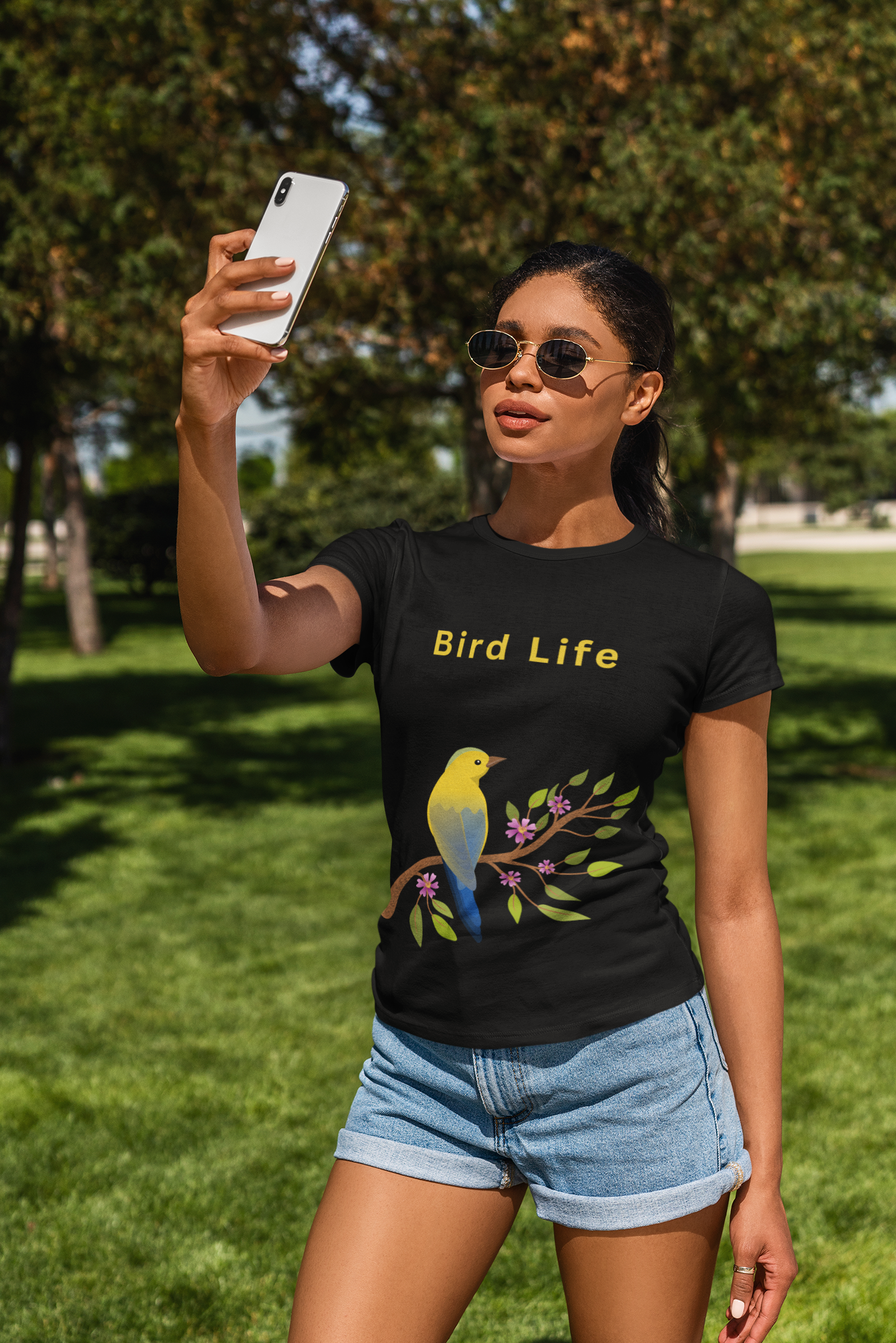 Aves 2 Women's Midweight Cotton Tee