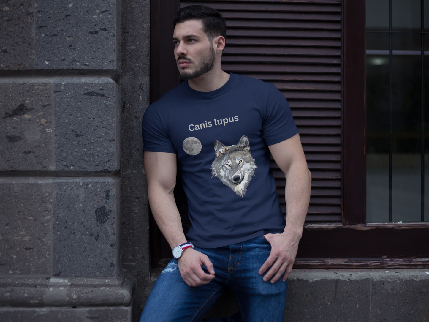 Canis lupus Unisex Heavy Cotton Tee