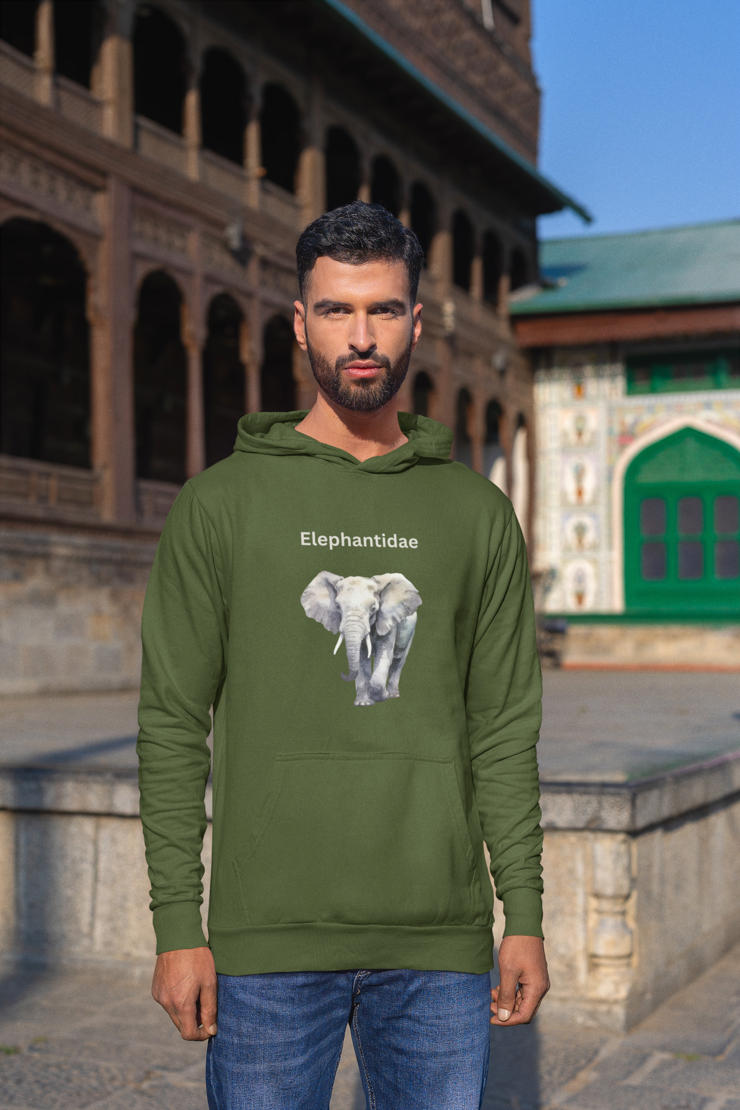 Elephantidae Unisex Heavy Blend™ Hooded Sweatshirt - Elephant