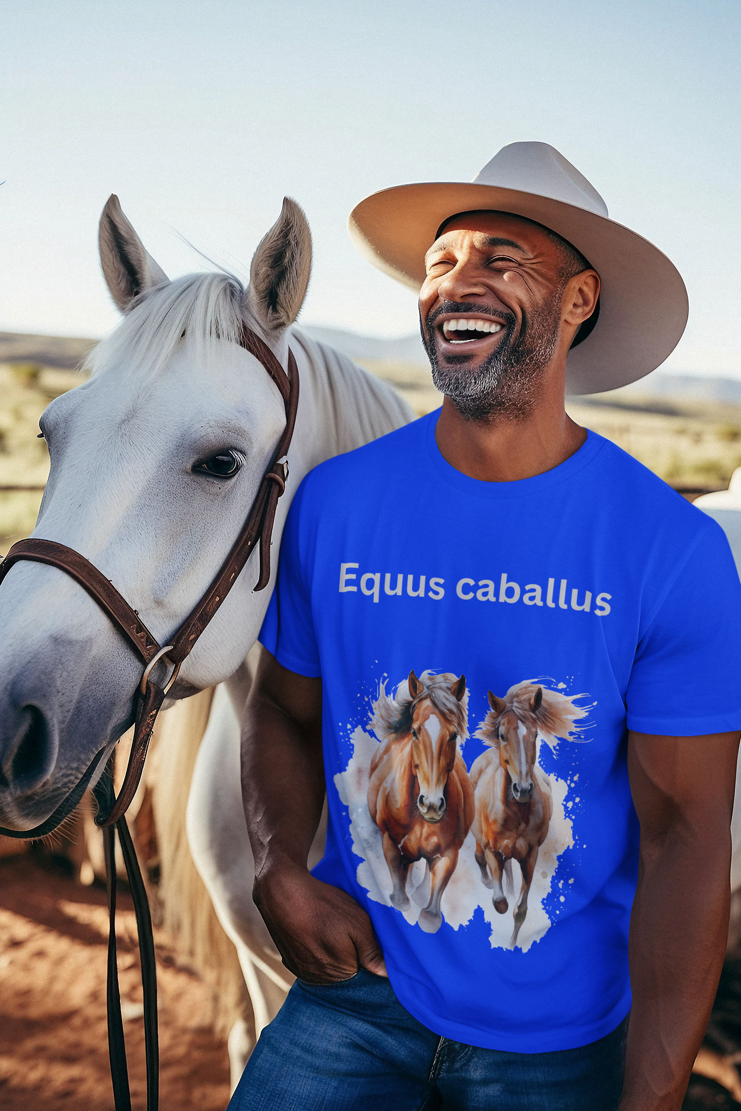 Unisex Scientific Name, Equus Caballus Unisex Heavy Cotton, Horse, 100% Organic Cotton