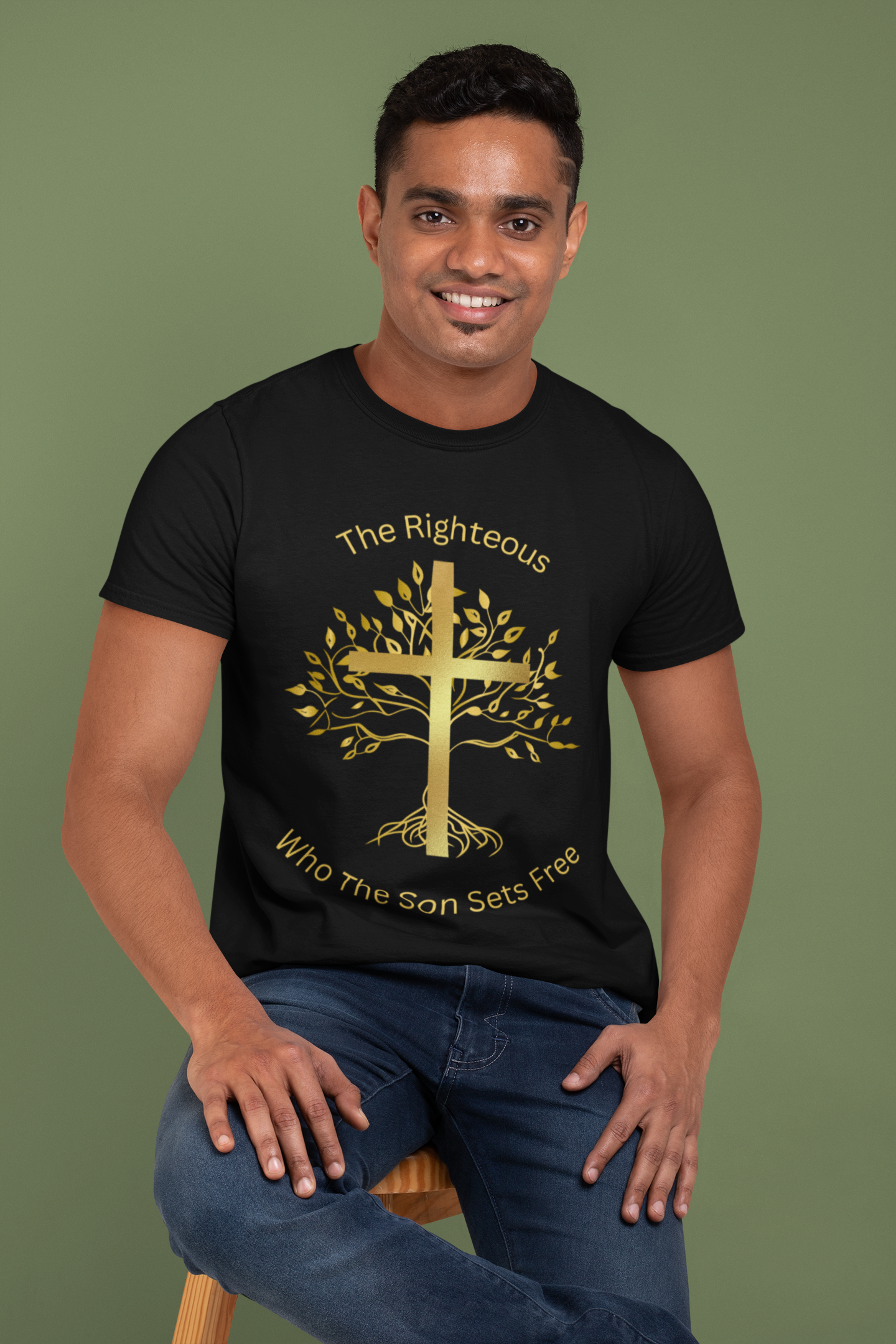 The Righteous Unisex Heavy Cotton Tee, Christian, 100% Organic Cotton
