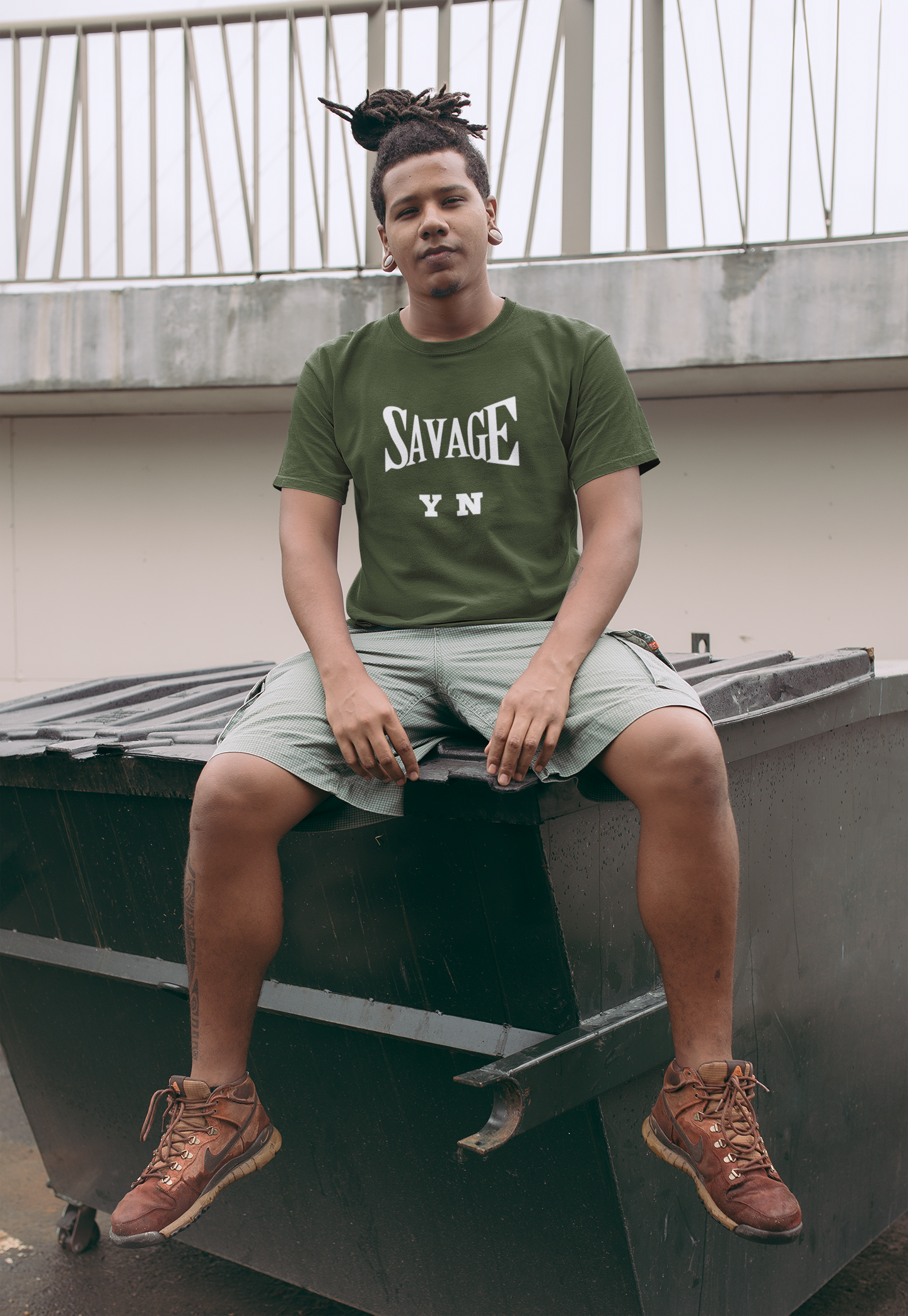Savage YN Heavy Cotton Tee - Bold Statement Tee for Trendsetters