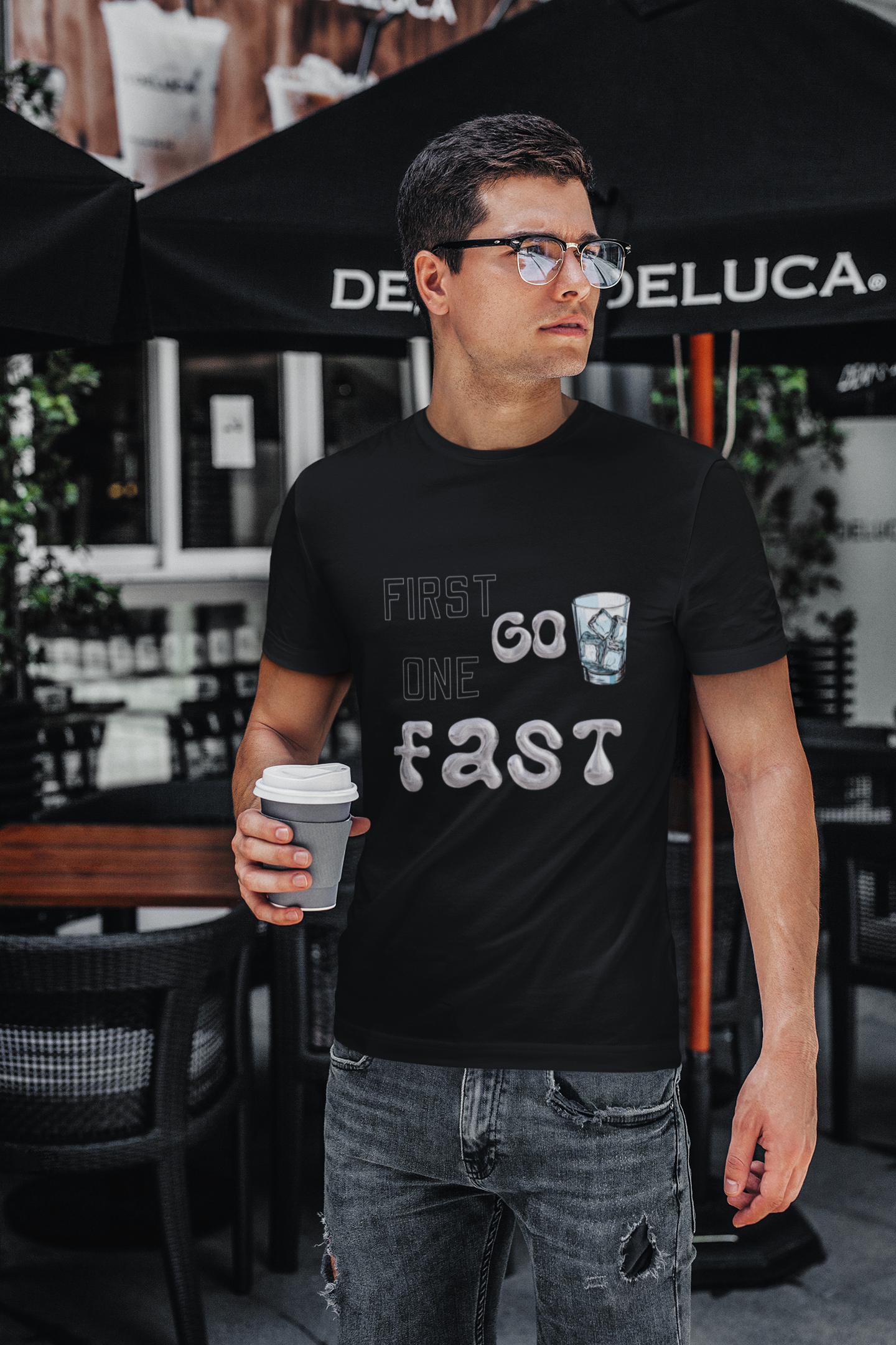 Drinking Game Graphic Tee - First One Go Fast
